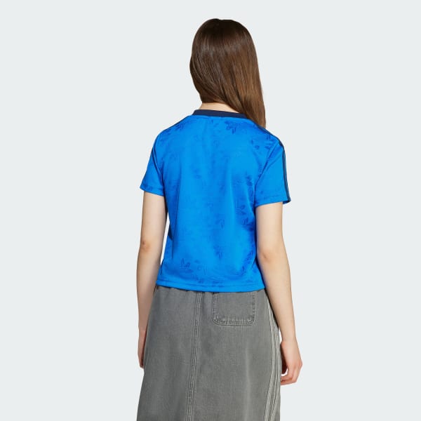 ☆23SS☆【Bad Blue】☆Circle Crop Te.e☆Tシャツ☆ adidas Cropped Tee Kids - Blue | Free Shipping with adiClub