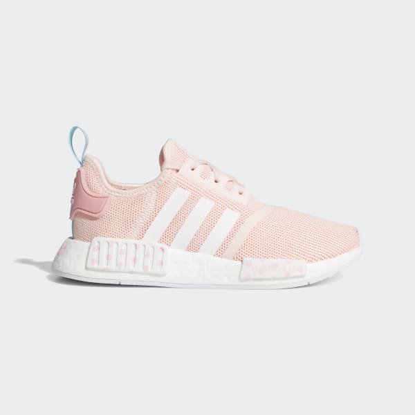 light pink and white adidas shoes