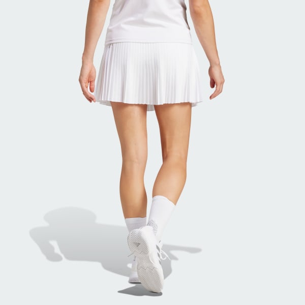 Blanco Falda Club Pleated