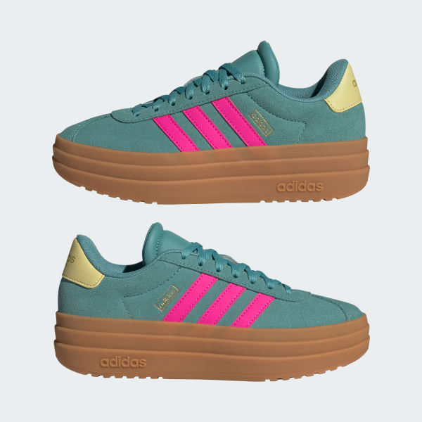 adidas VL Court Bold Shoes Kids - Turquoise | Free Shipping with