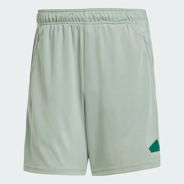 Green Train Essentials Logo Training Shorts