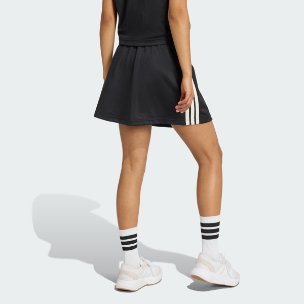Noir Jupe avec short Stadium 3 bandes Tennis Inspired Jacquard