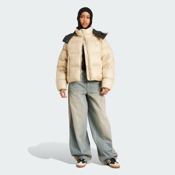 Beige Essentials Down Puffer
