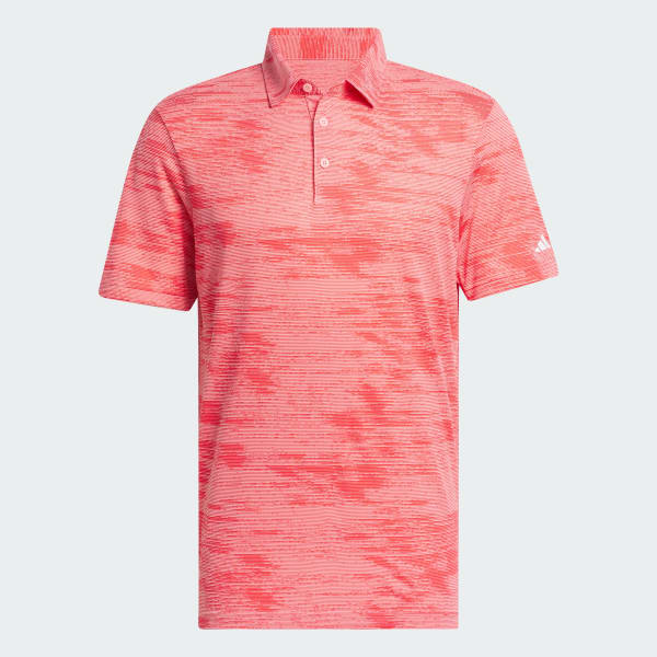 Pink Ultimate365 Textured Stripe Polo Shirt