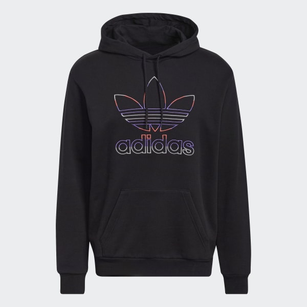 Negro Sudadera con Gorro Trifolio QY770