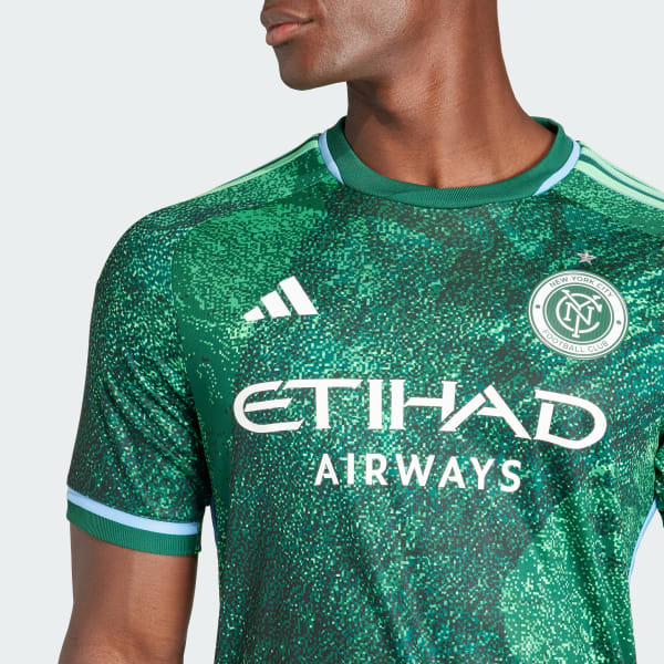 Adidas NYCFC 3rd Auth Jersey 2023 - Green - S | Soccer & Rugby