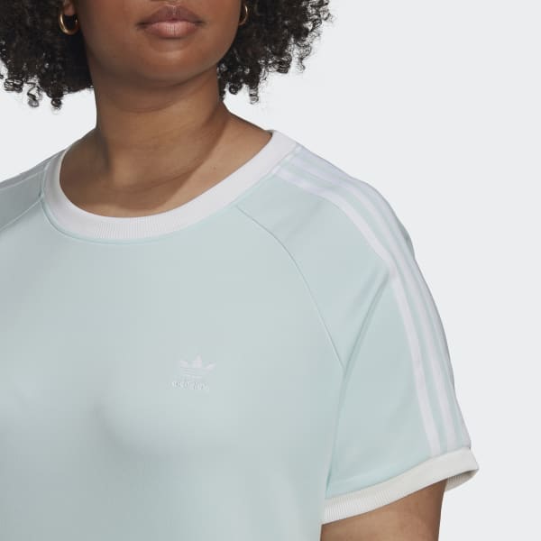 Blu T-shirt adicolor Classics Slim 3-Stripes (Curvy) KA107