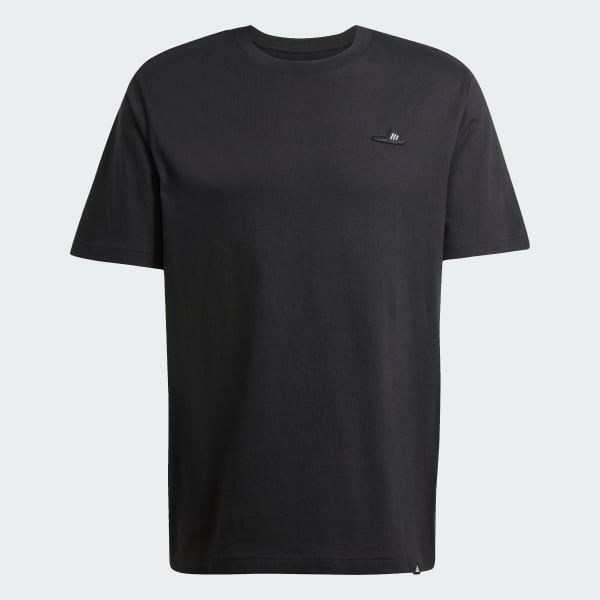 สีดำ เสื้อยืดพิมพ์ลาย Lounge Slide