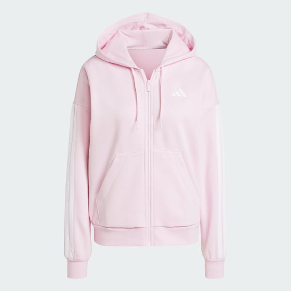 売れ筋商品|||アディダス カットソー トップス レディース Women's The Essentials Relaxed Hooded Track Jacket Clear Pink adidas Women's The Essentials Relaxed Hooded Track Jacket