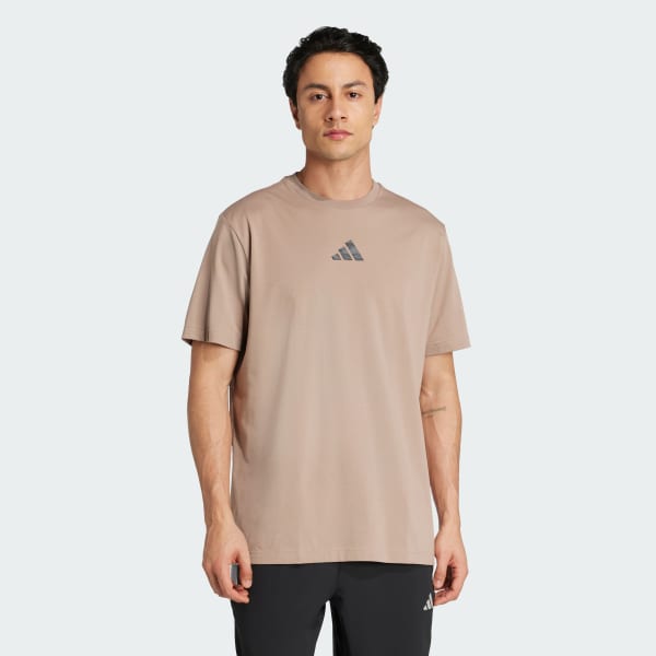 Brun CLIMACOOL Camo Training Graphic T-skjorte