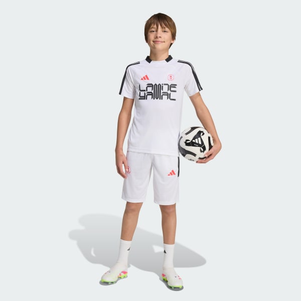 Weiss Lamine Yamal Kids Trainingsshorts