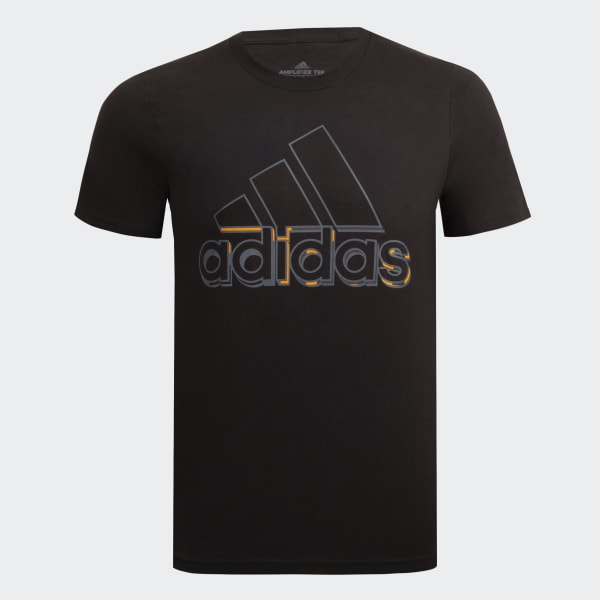 Negro Camiseta Graphic Dynamic