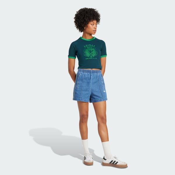 สีเขียว เสื้อเบบี้ทีพิมพ์ลาย Crest