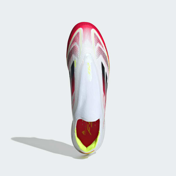 Vit F50 Elite Laceless Soft Ground Fotbollsskor