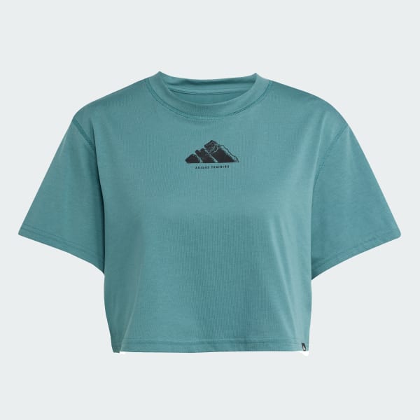 Grun CLIMACOOL Vintage Graphic Trainingsshirt