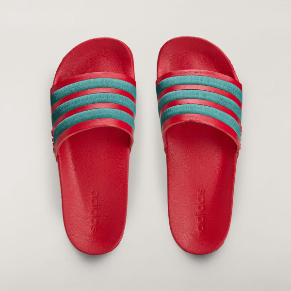 Rouge Claquette Adilette adidas x Arte Antwerp
