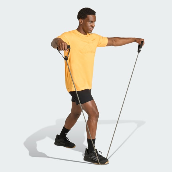 Orange WORKOUT ESSENTIALS FEELREADY LOGO T-SHIRT