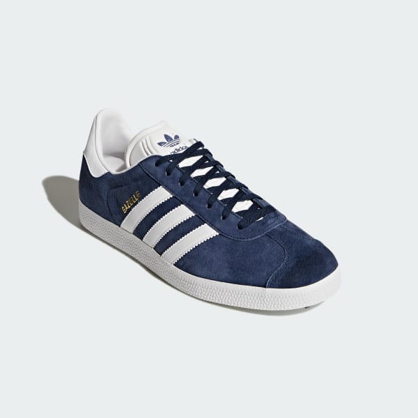 Gazelle Navy Blue and White Shoes 