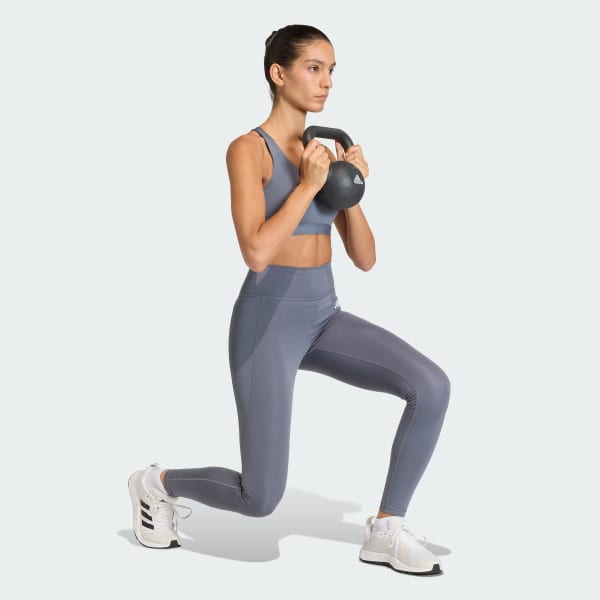 Negro Top Deportivo Optime Essentials Workout de Soporte Medio