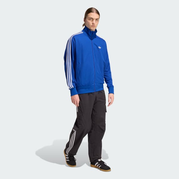 Blue FIREBIRD ADICOLOR MESH TRACK TOP