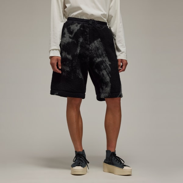 Fleece shorts black best sale