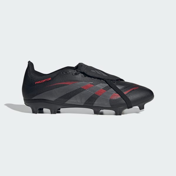 Black Predator League Fold-Over Tongue Firm/Multi-Ground Boots