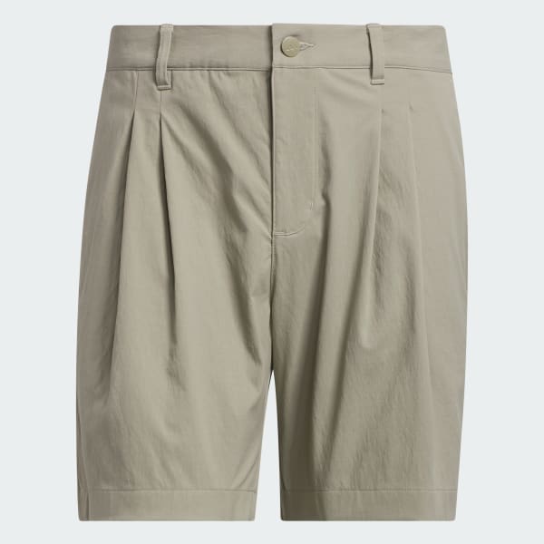 Beige Go-to Pleated 7-inch Shorts