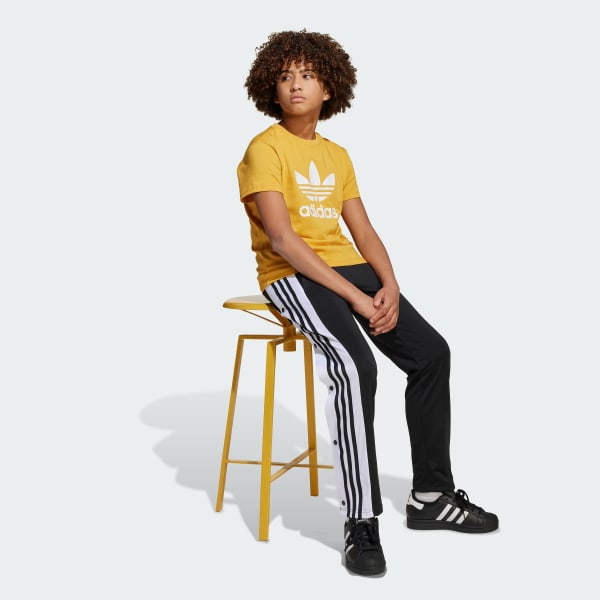 Amarelo T-shirt Trefoil Adicolor – Criança