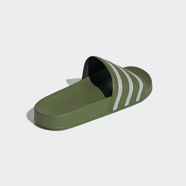 adidas slippers army green