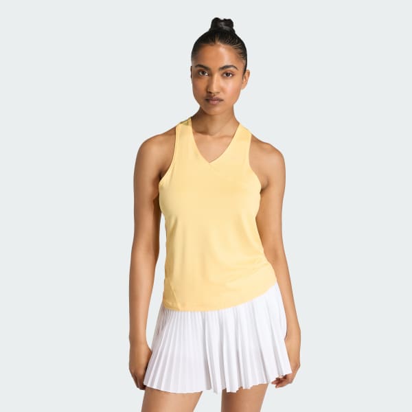 Orange CLUB TENNIS CLIMACOOL V-NECK TANKTOP
