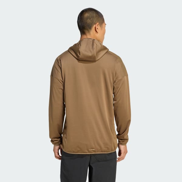 Cafe Chaqueta con Capucha Terrex Xperior CLIMAWARM+ Cortavientos Tela Fleece Ligera