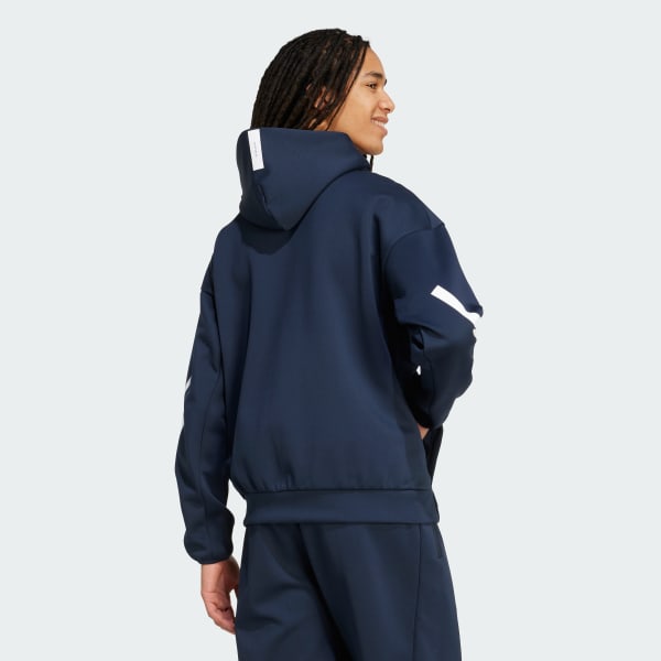 adidas Z.N.E. Full-Zip Kapüşonlu Üst - Mavi | adidas Türkiye