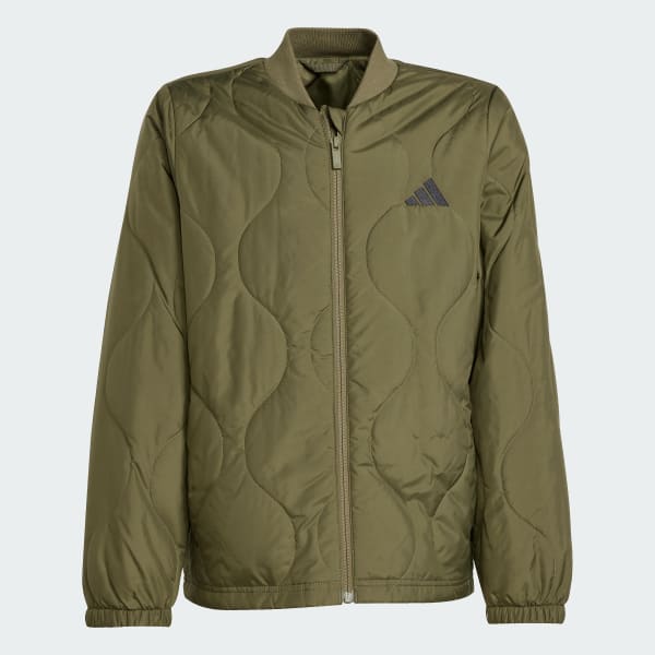adidas Light Padded Jacket Kids - Green | Free Shipping with