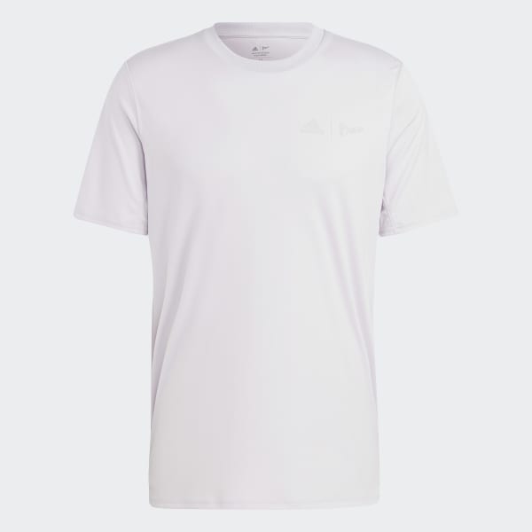 สีม่วง เสื้อวิ่ง adidas x Parley