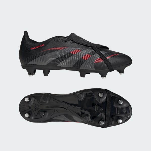 Noir Chaussure languette rabattue Predator League Terrain gras