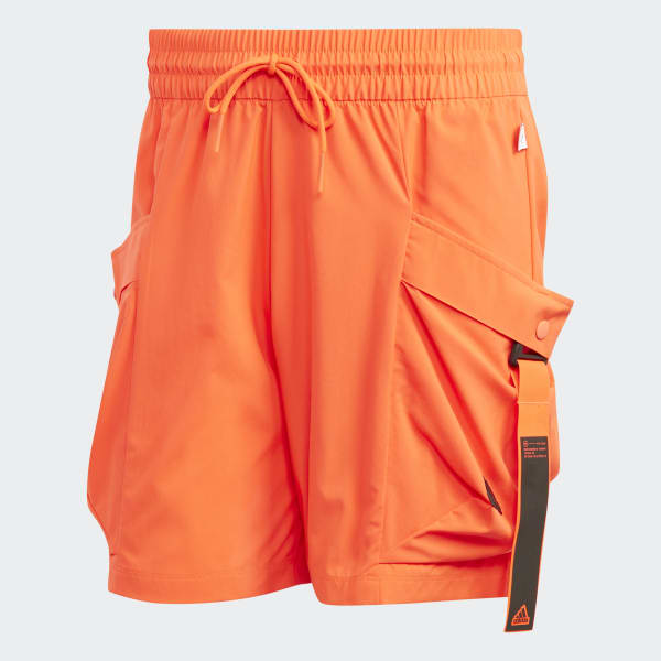 adidas Men's Lifestyle City Escape Cargo Shorts - Orange