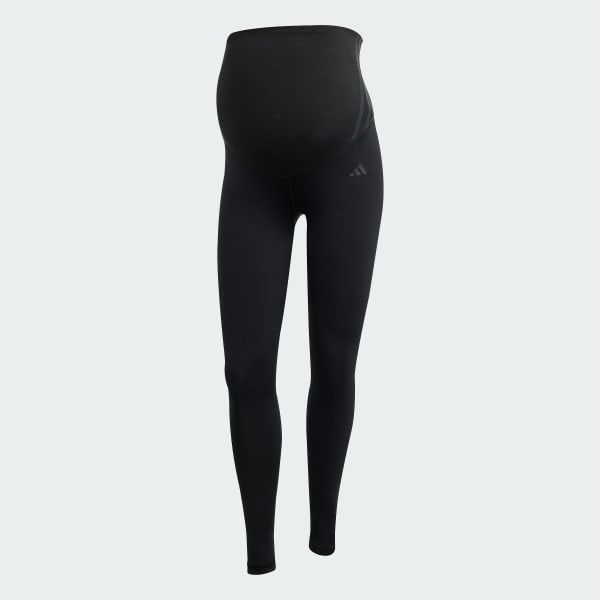Black Optime Essentials Full-Length Leggings (Maternity)