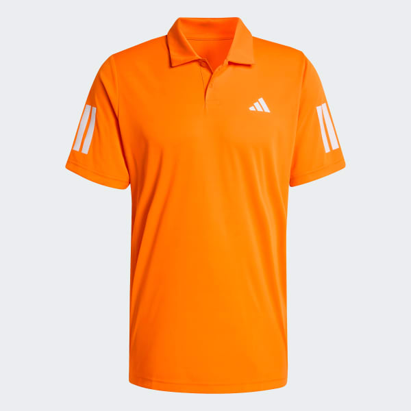 oranzová Polokošeľa Club Tennis 3-Stripes