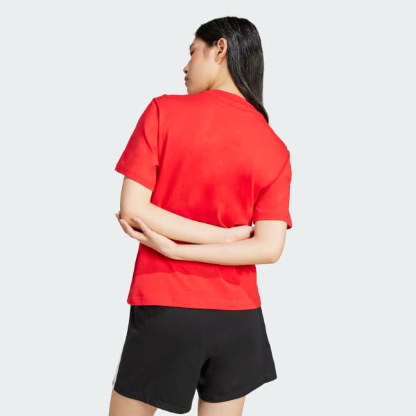 Red Essentials Small Logo Cotton Tee