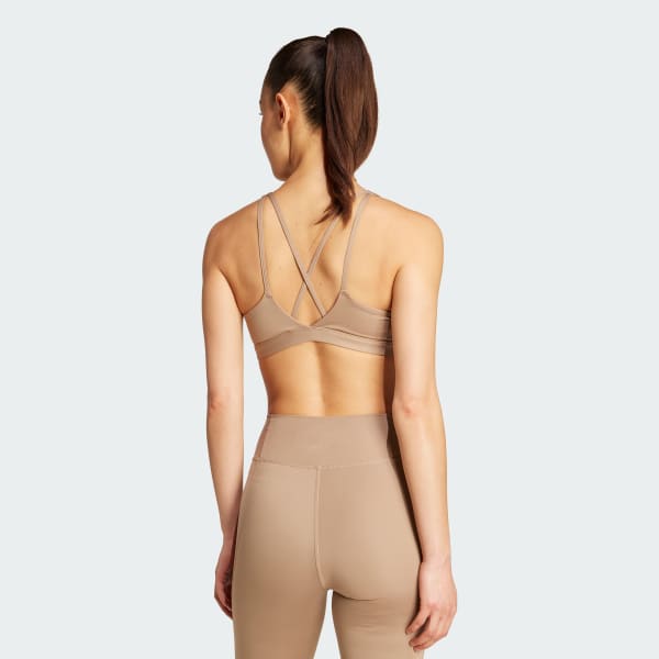 Kahverengi adidas All Me Essentials Orta Destekli Sporcu Sütyeni