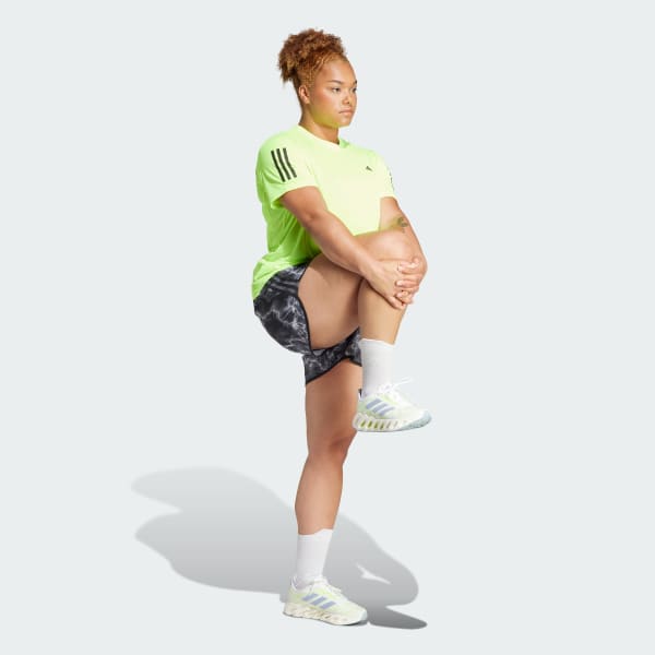 White Marathon 20 Allover Print Shorts (Plus Size)