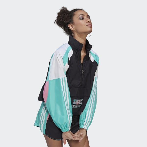 Negro Rompevientos Half-Zip