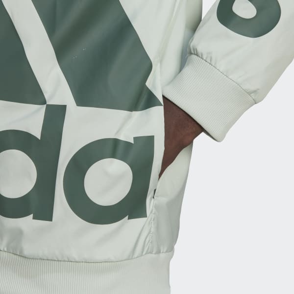 Verde Jaqueta Corta-Vento Logo AEROREADY Essentials UU563