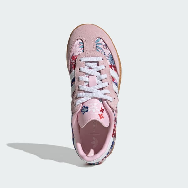 Pink ADIDAS LIBERTY LONDON SAMBA OG COMFORT CLOSURE ELASTIC LACE SHOES