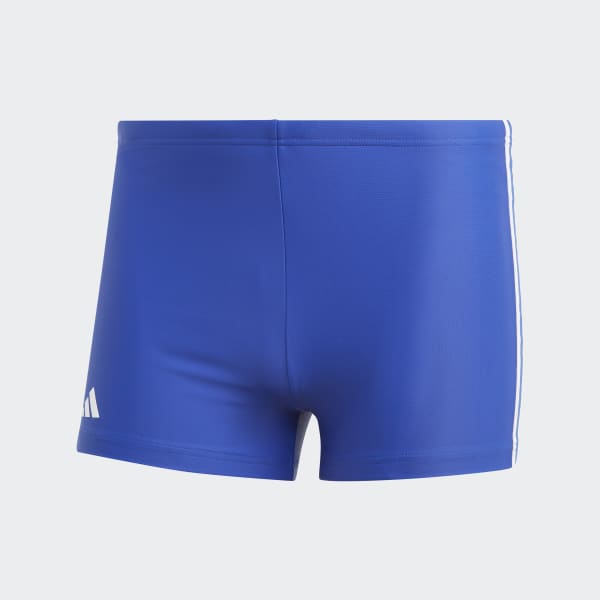 Blue Classic 3-Stripes Swim Boxers