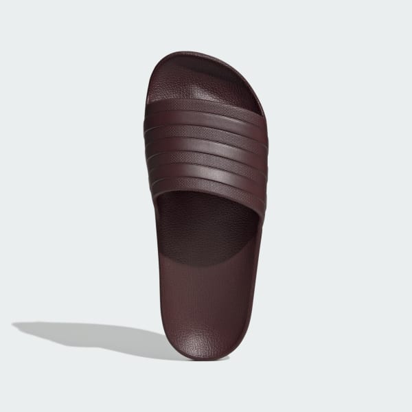 Burgundy Adilette Aqua Slides