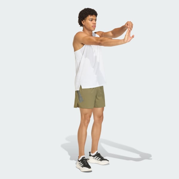 White ADI365 Running Climacool Iconic Tank