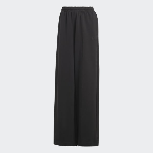 Preto Calça Pintuck Premium Essentials Wide-leg