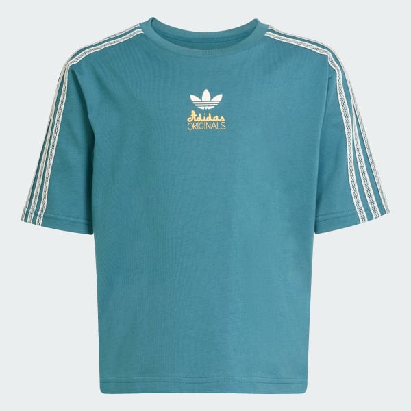 สีเขียว เสื้อยืด adidas Originals Summer Glow