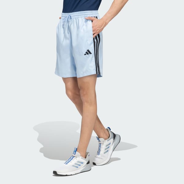 Blue 3 Stripes Chelsea Shorts